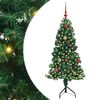 vidaXL &Aacute;rvore de Natal artificial de canto Verde 150 cm PVC e Metal