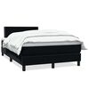 vidaXL Cama com molas/colch&atilde;o 120x210 cm veludo preto