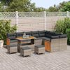 vidaXL Conjunto de Sofá de Jardim 13 pcs Cinzeto 110 x 55 x 71 cm