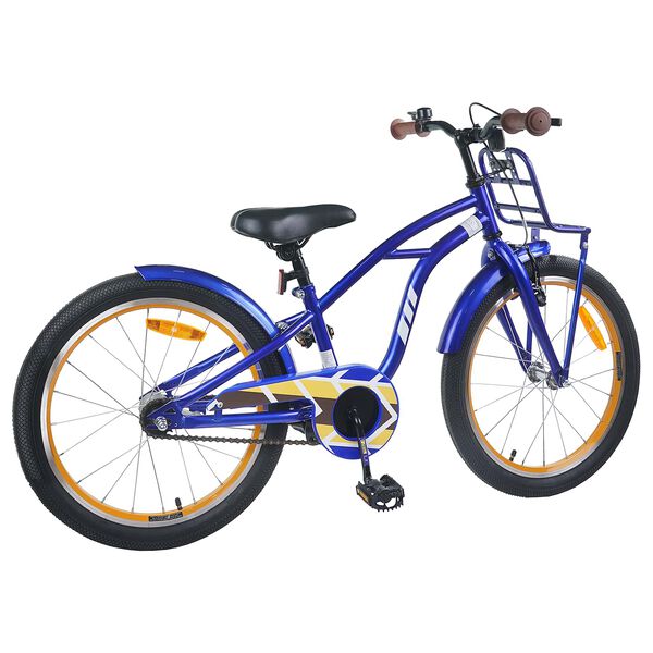 vidaXL Bicicleta Infantil 20 Polegadas para 6-11 Anos Azul Escuro