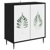 vidaXL Buffet HANAU Carvalho Preto 69 x 33 x 76 cm