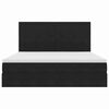 vidaXL Cama com arruma&ccedil;&atilde;o e colch&atilde;o Preto 160 x 200 cm Veludo