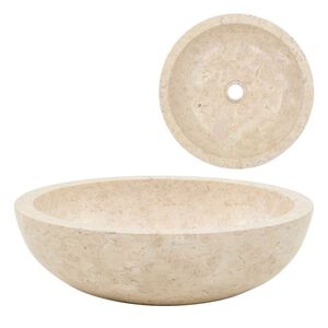 vidaXL Lavat&oacute;rio 40x12 cm m&aacute;rmore creme