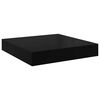vidaXL Prateleiras de parede suspensas 2 pcs 23x23,5x3,8cm MDF preto