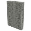 vidaXL Muro gabi&atilde;o com tampas a&ccedil;o galvanizado 100x20x150 cm