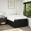 vidaXL Cama boxspring com colch&atilde;o 120x190 cm tecido preto