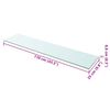 vidaXL Prateleiras 2 pcs 110x25 cm vidro transparente