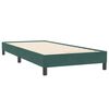 vidaXL Cama com molas/colch&atilde;o verde-escuro 80x220 cm veludo