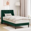 vidaXL Estrutura da Cama com cabeceira Verde Escuro 80 x 200 cm Veludo