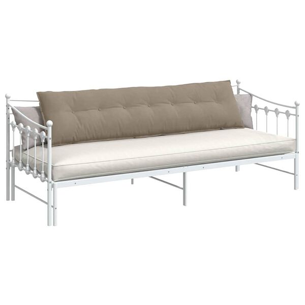 vidaXL Travesseiro para Costas Cinzento-acastanhado 200 x 50 cm