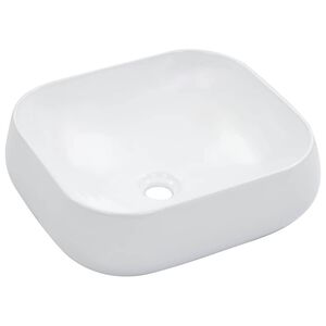vidaXL Lavat&oacute;rio 44,5x39,5x14,5 cm cer&acirc;mica branco