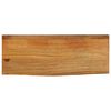 vidaXL Tampo de mesa c/ borda viva 70x20x3,8 cm mangueira maci&ccedil;a