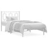 vidaXL Estrutura de cama com cabeceira 90x200 cm metal branco
