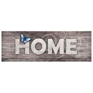 vidaXL Tapete de cozinha lav&aacute;vel com design Home 60x180 cm