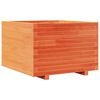 vidaXL Vaso/floreira de jardim 70x70x49,5 cm pinho maci&ccedil;o castanho mel