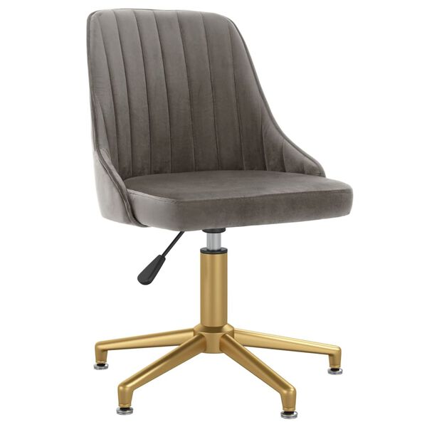 vidaXL Cadeiras de jantar girat&oacute;rias 2 pcs veludo cinzento-claro