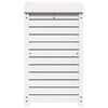 vidaXL Mesa de jardinagem com prateleiras madeira pinho maciça branco