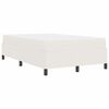 vidaXL Estrutura da Cama com colch&atilde;o Creme 120 x 190 cm tecido