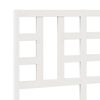 vidaXL Cabeceira de cama 126x4x100 cm pinho maciço branco