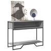 vidaXL Mesa consola 100x35x74,5 cm derivados madeira cinzento sonoma