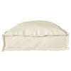 vidaXL Conjunto de Almofadas para Palete 2 pcs Creme 100 x 40 x 8 cm