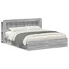 vidaXL Estrutura de Cama com Armazenamento Sonoma cinzento