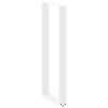 vidaXL P&eacute;s de mesa de bar em forma de U, 2 pe&ccedil;as, branco, 40x (110-111) cm, a&ccedil;o
