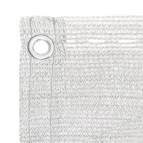 vidaXL Tela de varanda 75x500 cm PEAD branco