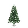 vidaXL &Aacute;rvore de Natal Artificial Verde 120 cm PVC, A&ccedil;o e Pl&aacute;stico