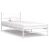 vidaXL Estrutura de cama metal 90x200 cm branco
