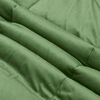 vidaXL Duvet de Ano Inteiro Colchonete Verde 200 x 220 cm Microfibra