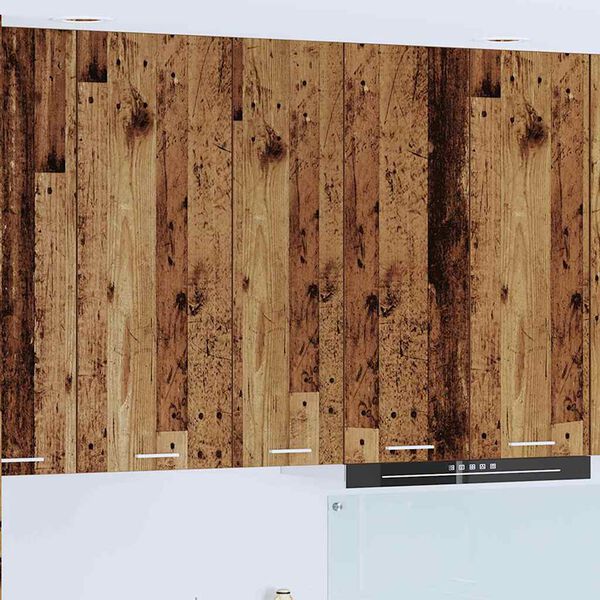 vidaXL Arm&aacute;rio suspenso com porta Madeira antiga 30 x 31 x 100 cm