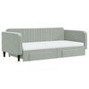 vidaXL Sof&aacute;-cama c/ gavet&atilde;o e gavetas 100x200 cm veludo cinzento-claro