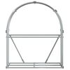 vidaXL Suporte de lenha 120x45x140 cm aço galvanizado cinza-claro