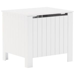 vidaXL Caixa de arruma&ccedil;&atilde;o c/ tampa RANA 60x49x54cm pinho maci&ccedil;o branco