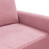 vidaXL Poltrona 60 cm veludo rosa
