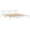 vidaXL Estrutura de cama c/ cabeceira sem colch&atilde;o 180x200 cm branco