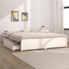 vidaXL Estrutura de cama com gavetas 160x200 cm branco