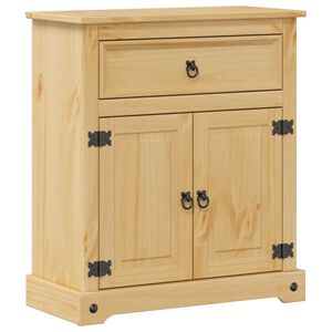 vidaXL M&oacute;vel de WC Corona 70x33x80 cm madeira de pinho maci&ccedil;a