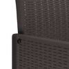 vidaXL Conjunto de Jantar para Jardim 7 pcs Castanho Rattan Polt