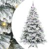 vidaXL &Aacute;rvore de Natal Artificial com 300 LEDs Branco 240 cm PE e PVC