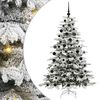 vidaXL &Aacute;rvore de Natal Articulada Artificial Branco 180 cm PE e PVC