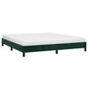 vidaXL Estrutura de cama sem colch&atilde;o 160x200 cm veludo verde-escuro