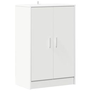 vidaXL Arm&aacute;rio para sapatos 60x35x92 cm derivados de madeira branco