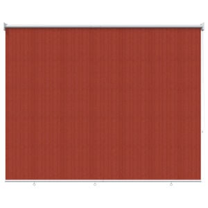 vidaXL Persiana Rol&ocirc; Externa com Bloco de 90% UV Terracota HDPE