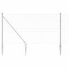 vidaXL Poste de Cerca Prateado 50 x 1 m (malha de 13 mm) A&ccedil;o