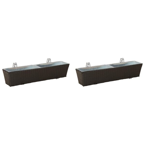 vidaXL Corrim&atilde;o Metal