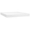 vidaXL Colch&atilde;o de molas ensacadas firmeza m&eacute;dia 180x200x20cm couro artificial branco