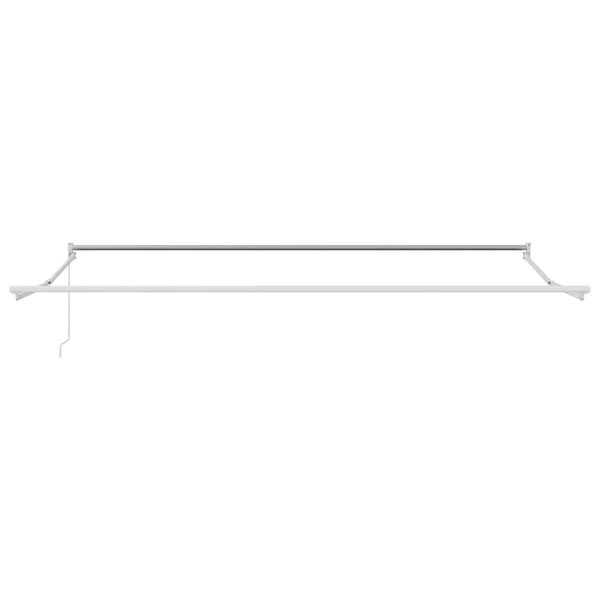 vidaXL Toldo Manual Branco 4,5 &times; 3 m Metal
