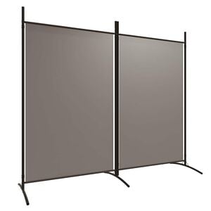 vidaXL Divis&oacute;ria/biombo com 2 pain&eacute;is 175x180 cm tecido antracite